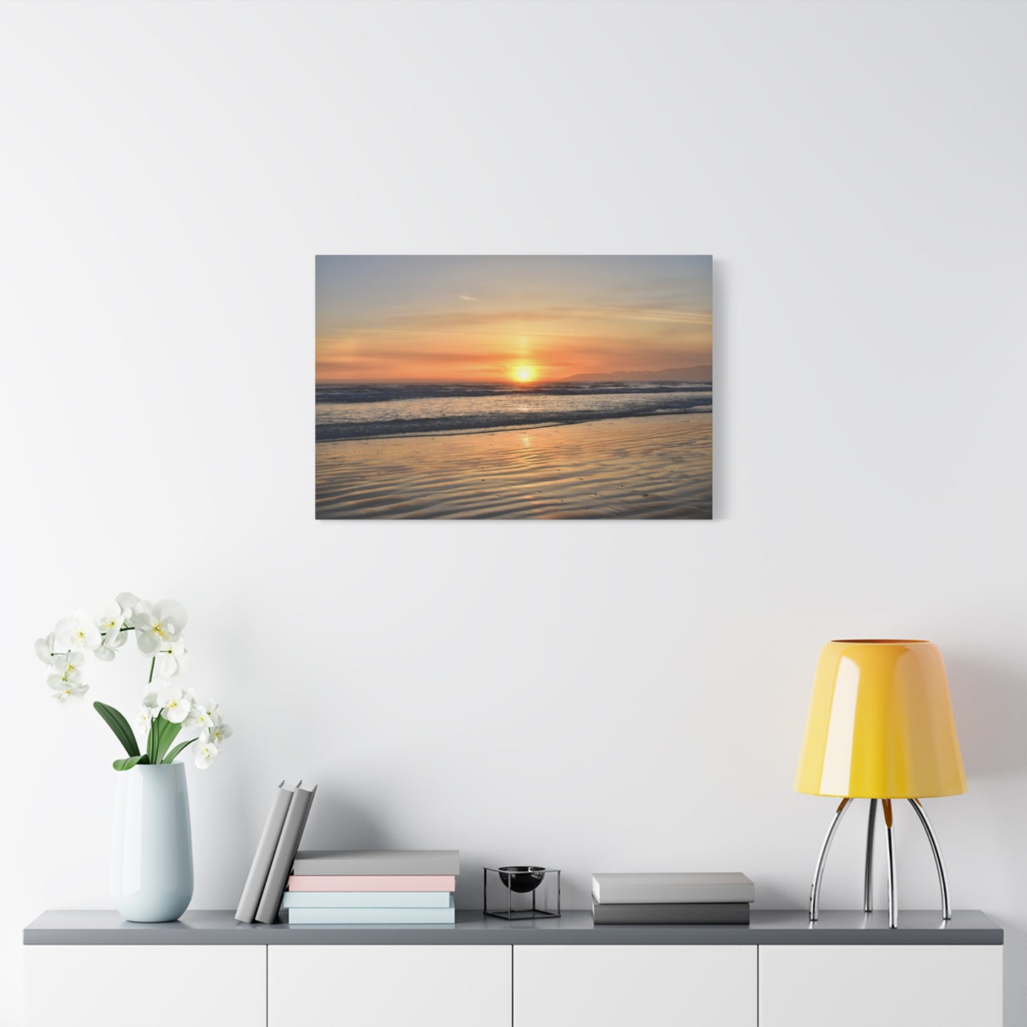 Enchanting Oceano Sunset - Canvas Print | Captivating Coastal Wall Art