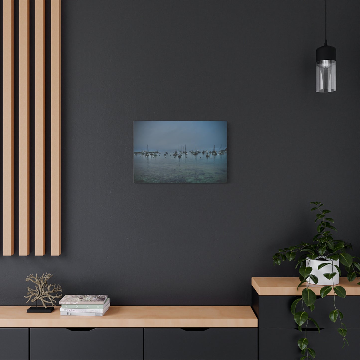 Catalina Island Harbor Canvas Print | Serene Coastal Photography Wall Art