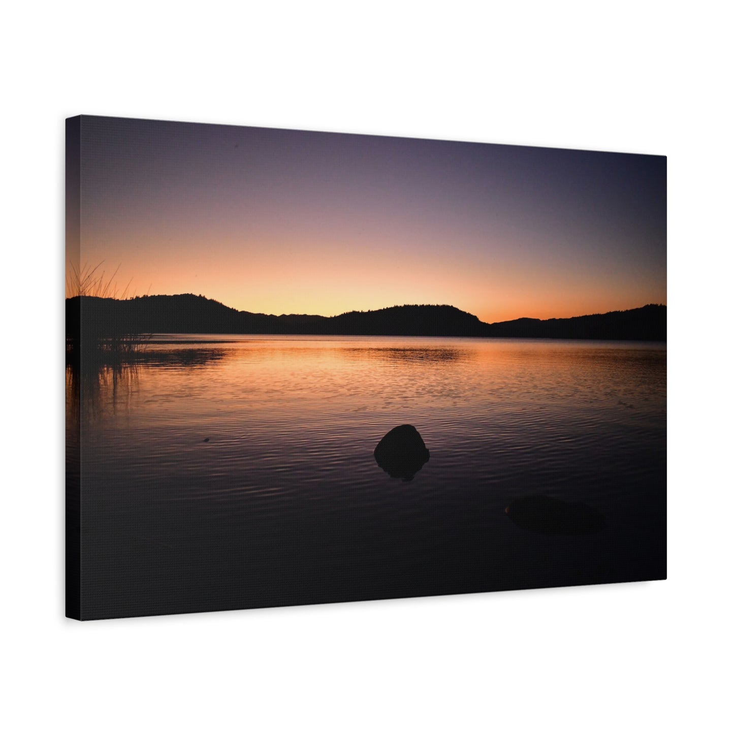 Sunset Over Lake Hennessy Canvas Print | Wall Art from Napa Valley, California