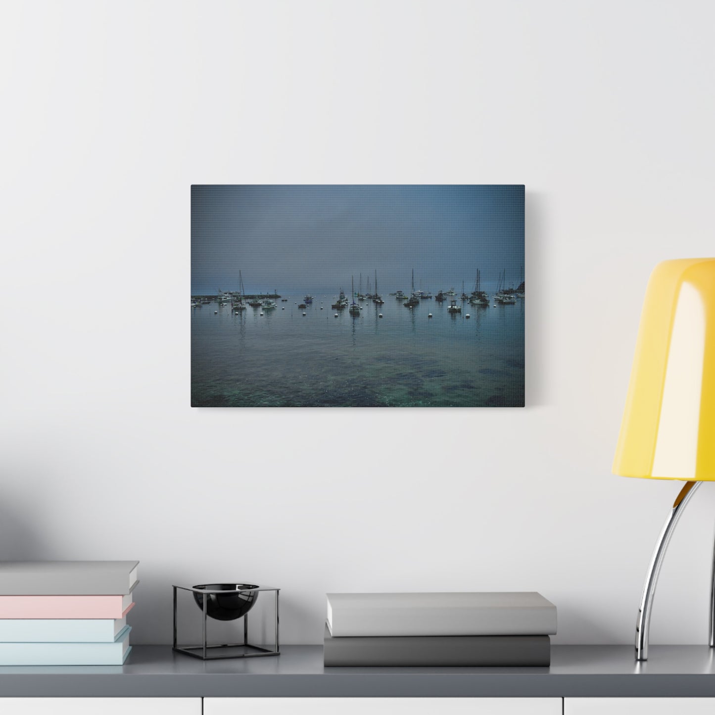 Catalina Island Harbor Canvas Print | Serene Coastal Photography Wall Art