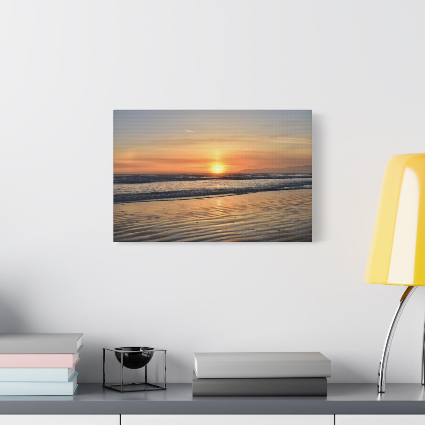 Enchanting Oceano Sunset - Canvas Print | Captivating Coastal Wall Art