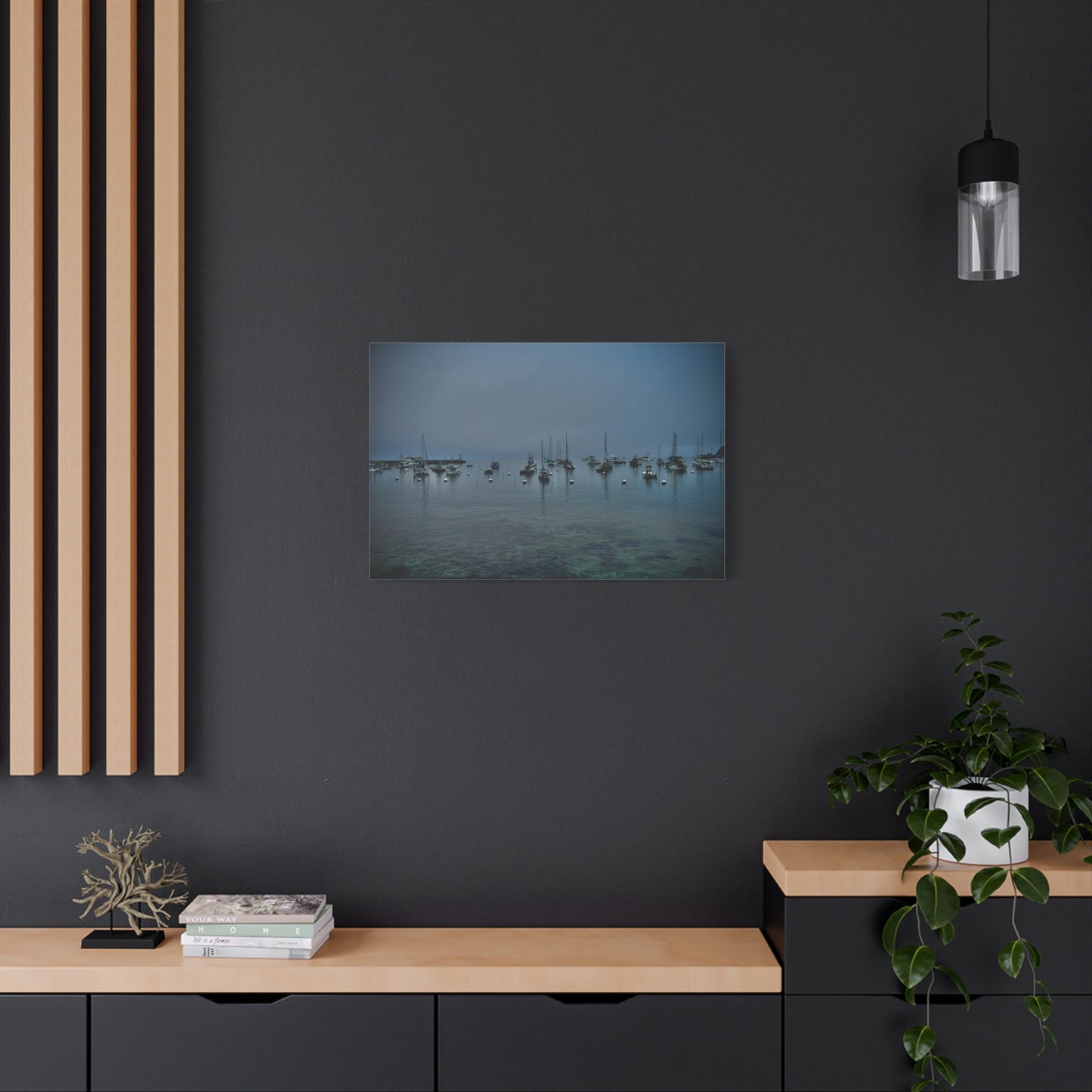 Catalina Island Harbor Canvas Print | Serene Coastal Photography Wall Art