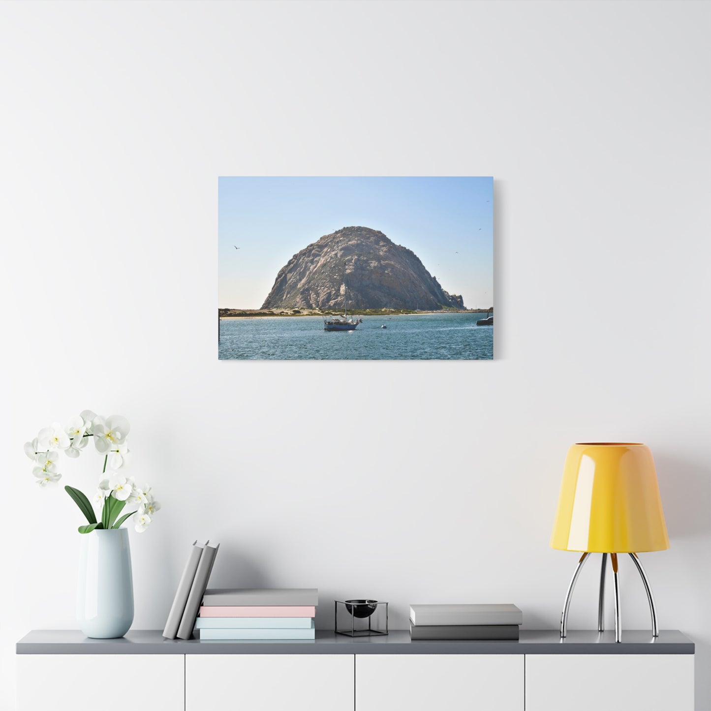 Majestic Morro Rock - Canvas Print | Iconic California Coastal Art