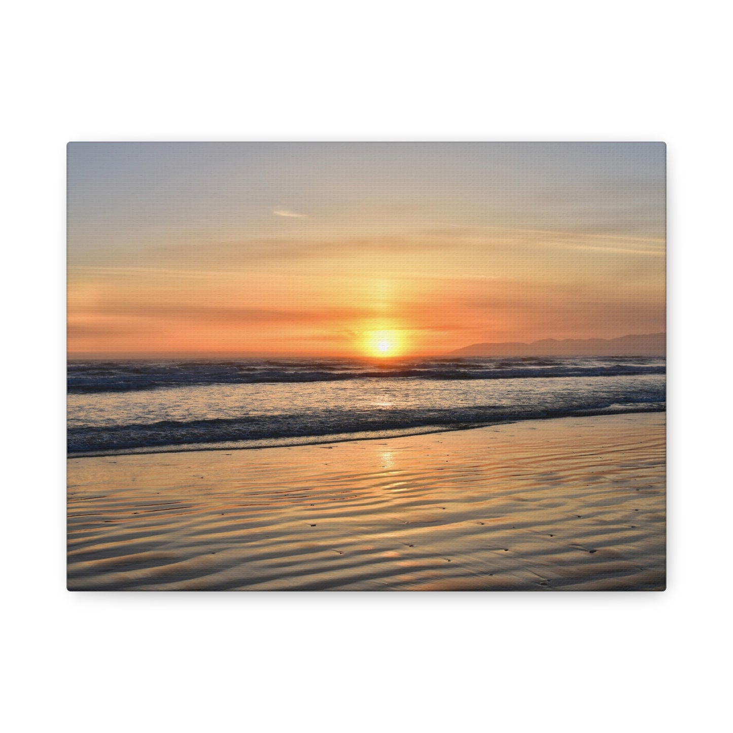 Enchanting Oceano Sunset - Canvas Print | Captivating Coastal Wall Art