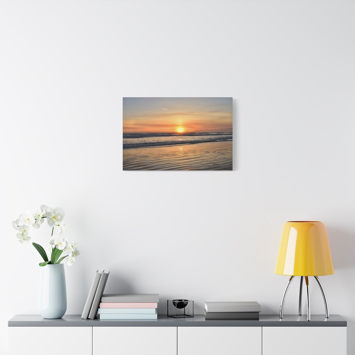 Enchanting Oceano Sunset - Canvas Print | Captivating Coastal Wall Art