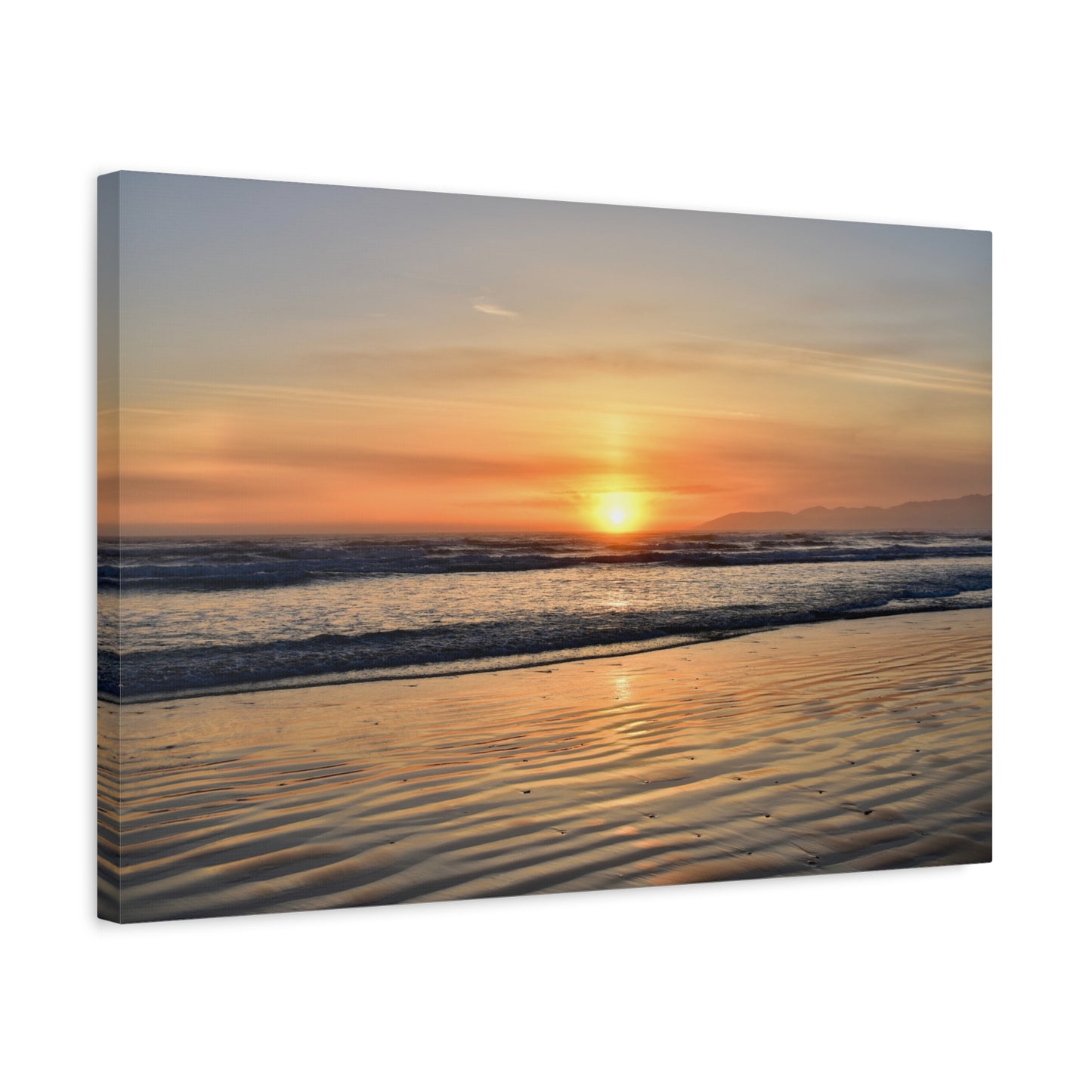 Enchanting Oceano Sunset - Canvas Print | Captivating Coastal Wall Art