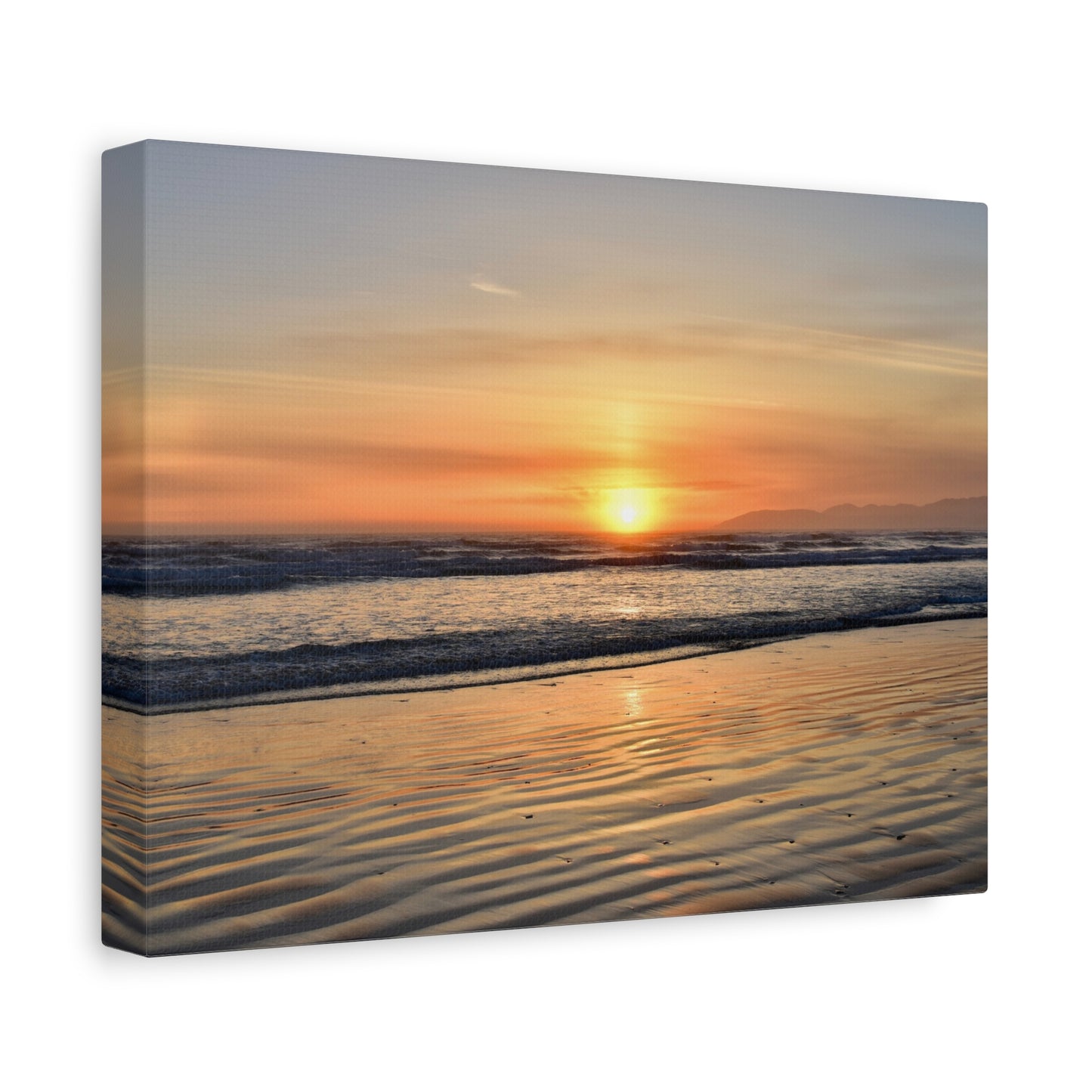 Enchanting Oceano Sunset - Canvas Print | Captivating Coastal Wall Art