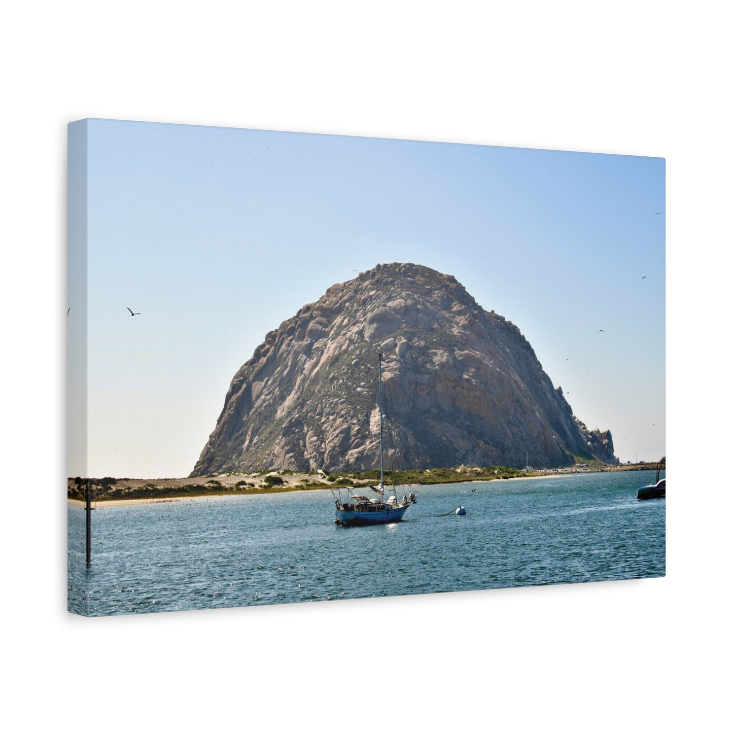 Majestic Morro Rock - Canvas Print | Iconic California Coastal Art