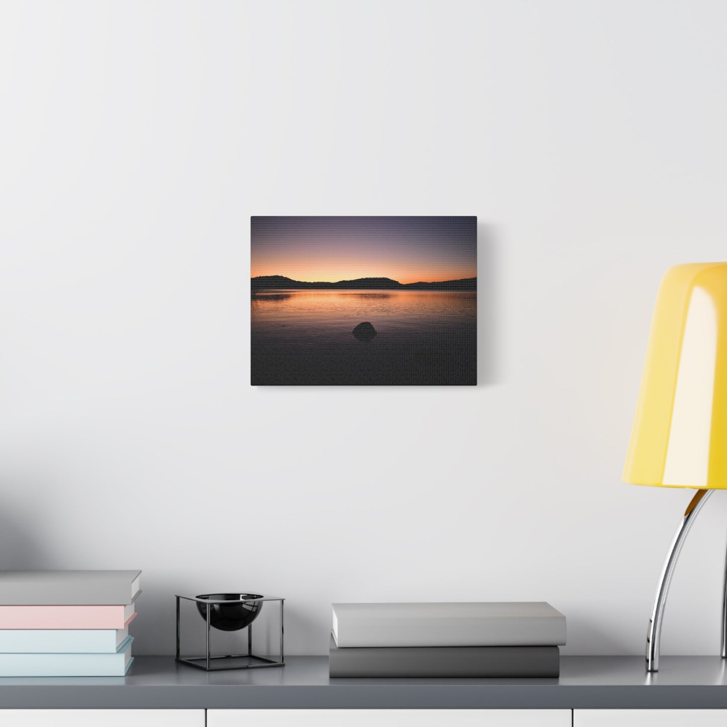 Sunset Over Lake Hennessy Canvas Print | Wall Art from Napa Valley, California