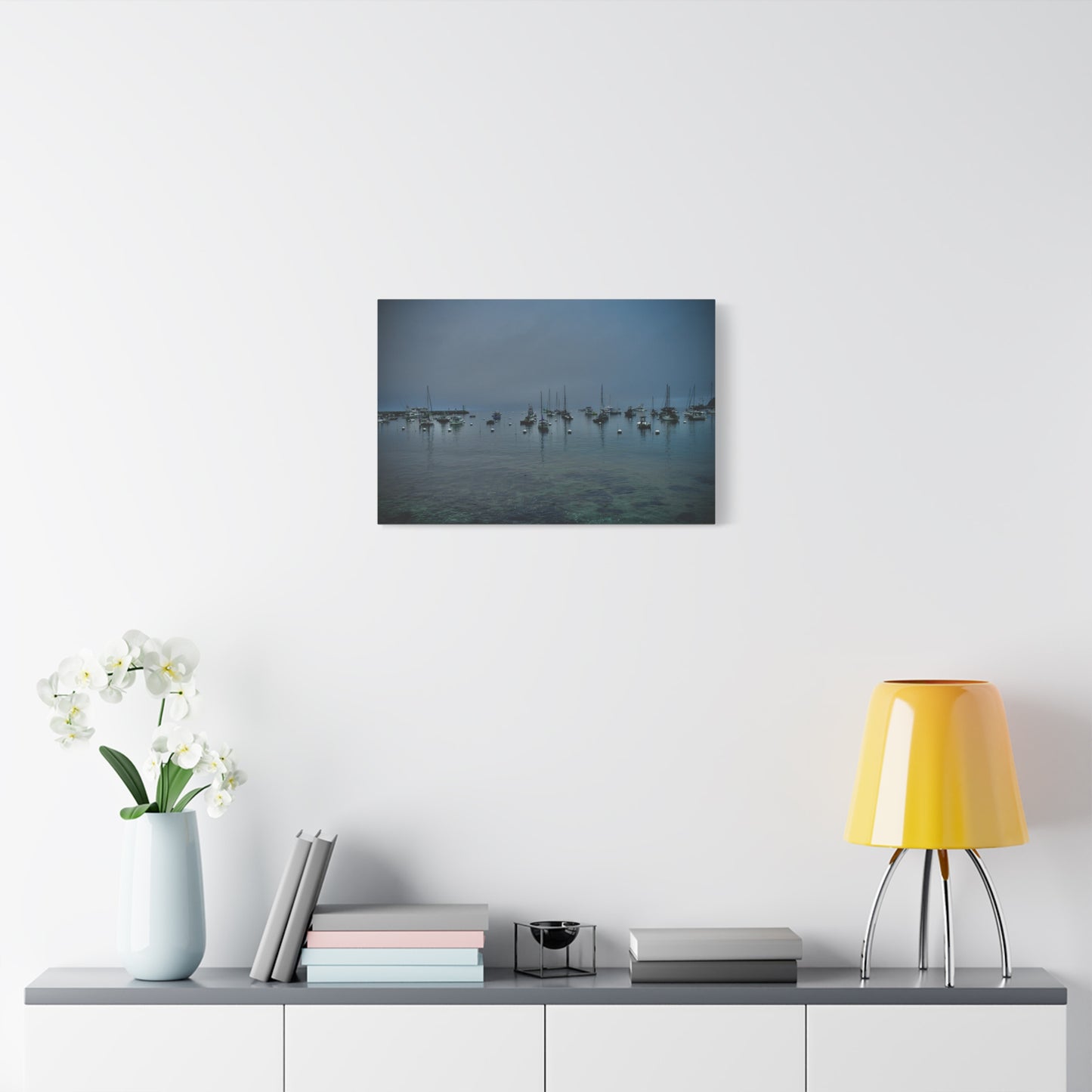 Catalina Island Harbor Canvas Print | Serene Coastal Photography Wall Art