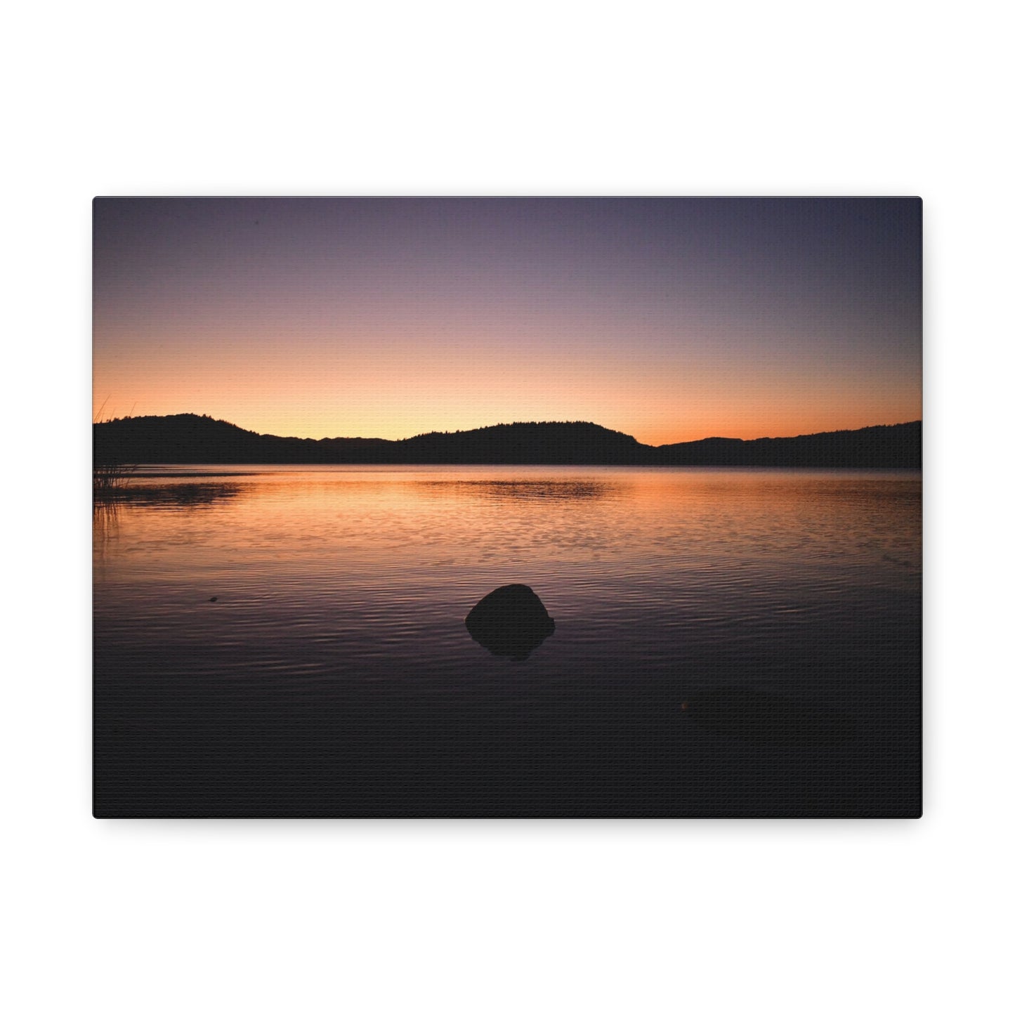 Sunset Over Lake Hennessy Canvas Print | Wall Art from Napa Valley, California