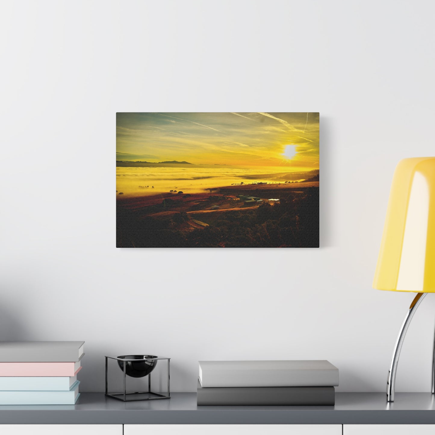 Golden Sunrise Over Carmel Valley Canvas Print - Embrace the Beauty of California's Central Coast