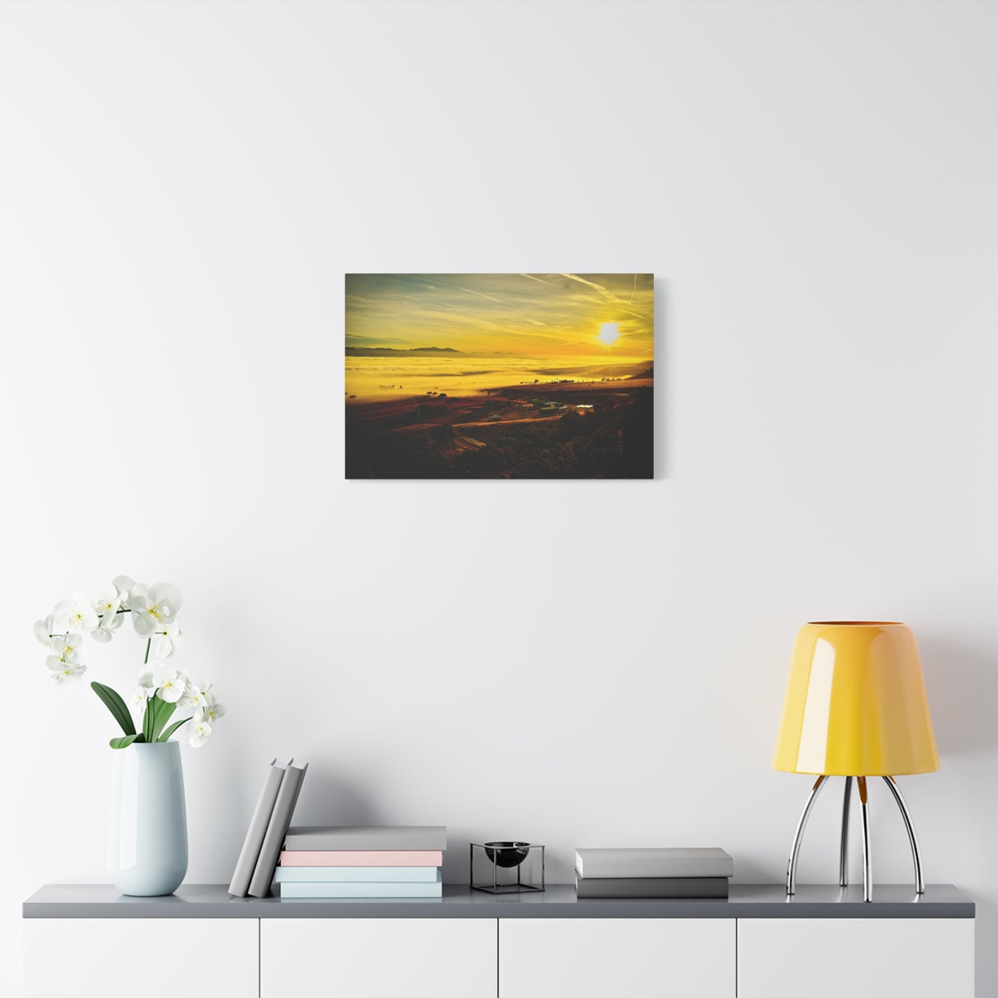 Golden Sunrise Over Carmel Valley Canvas Print - Embrace the Beauty of California's Central Coast