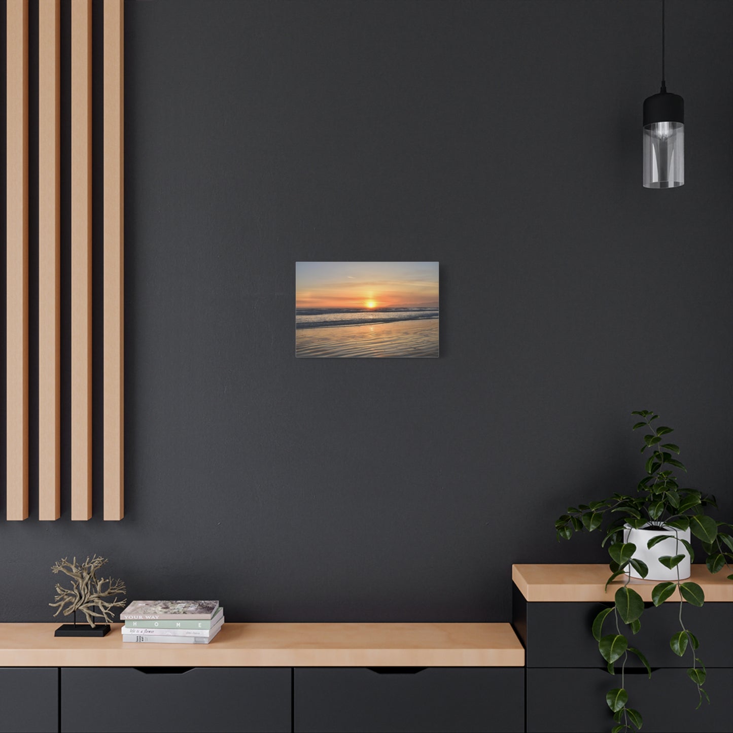 Enchanting Oceano Sunset - Canvas Print | Captivating Coastal Wall Art