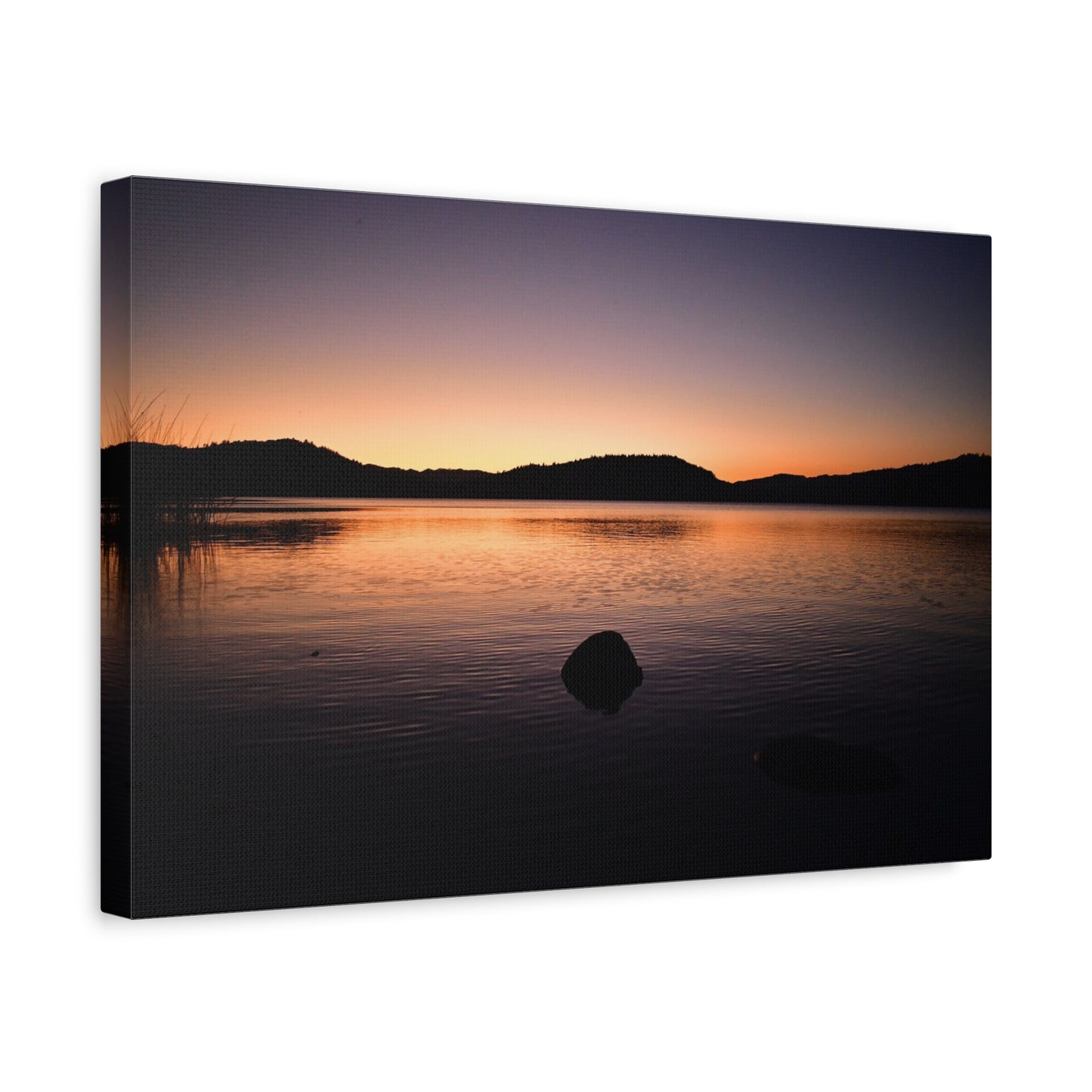 Sunset Over Lake Hennessy Canvas Print | Wall Art from Napa Valley, California