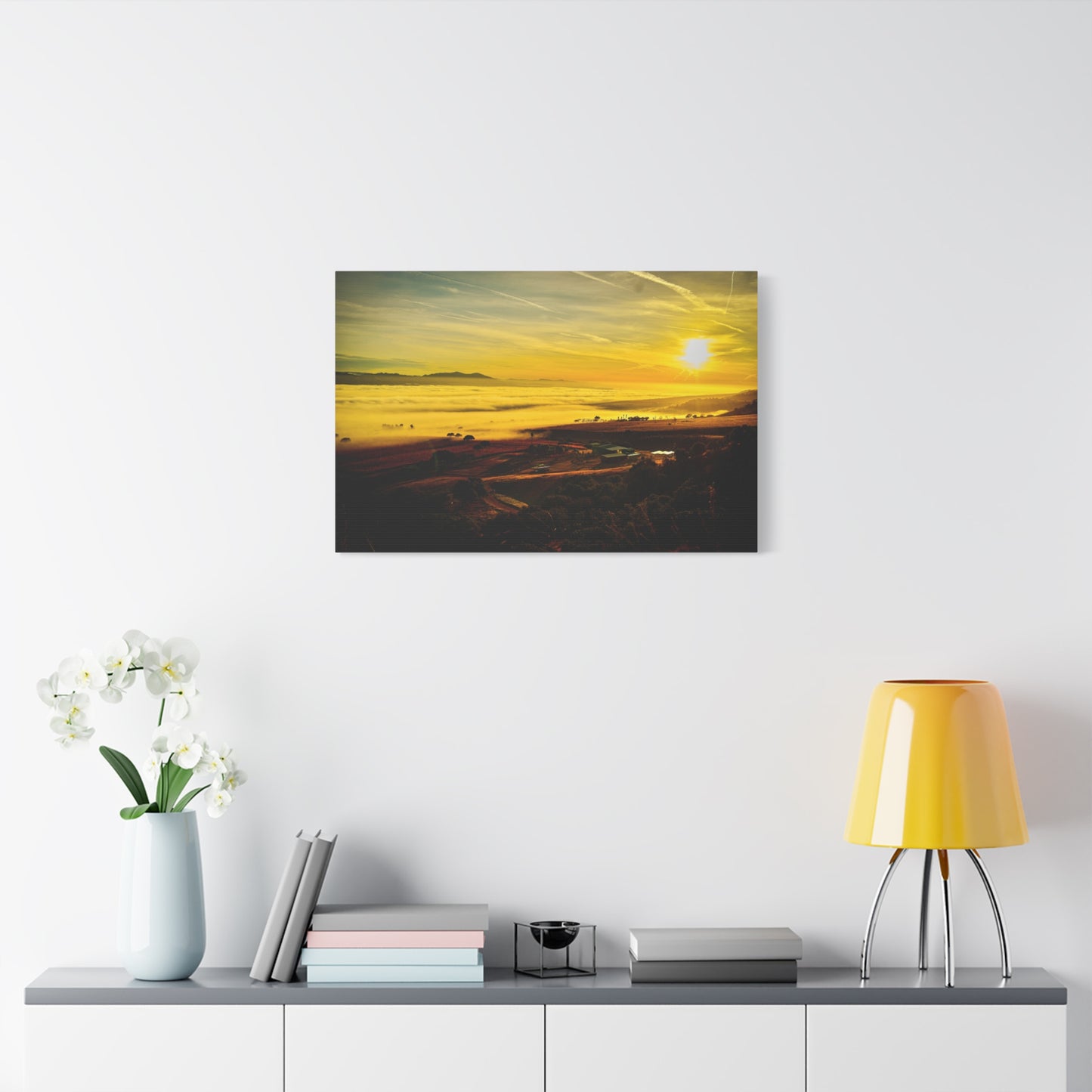 Golden Sunrise Over Carmel Valley Canvas Print - Embrace the Beauty of California's Central Coast