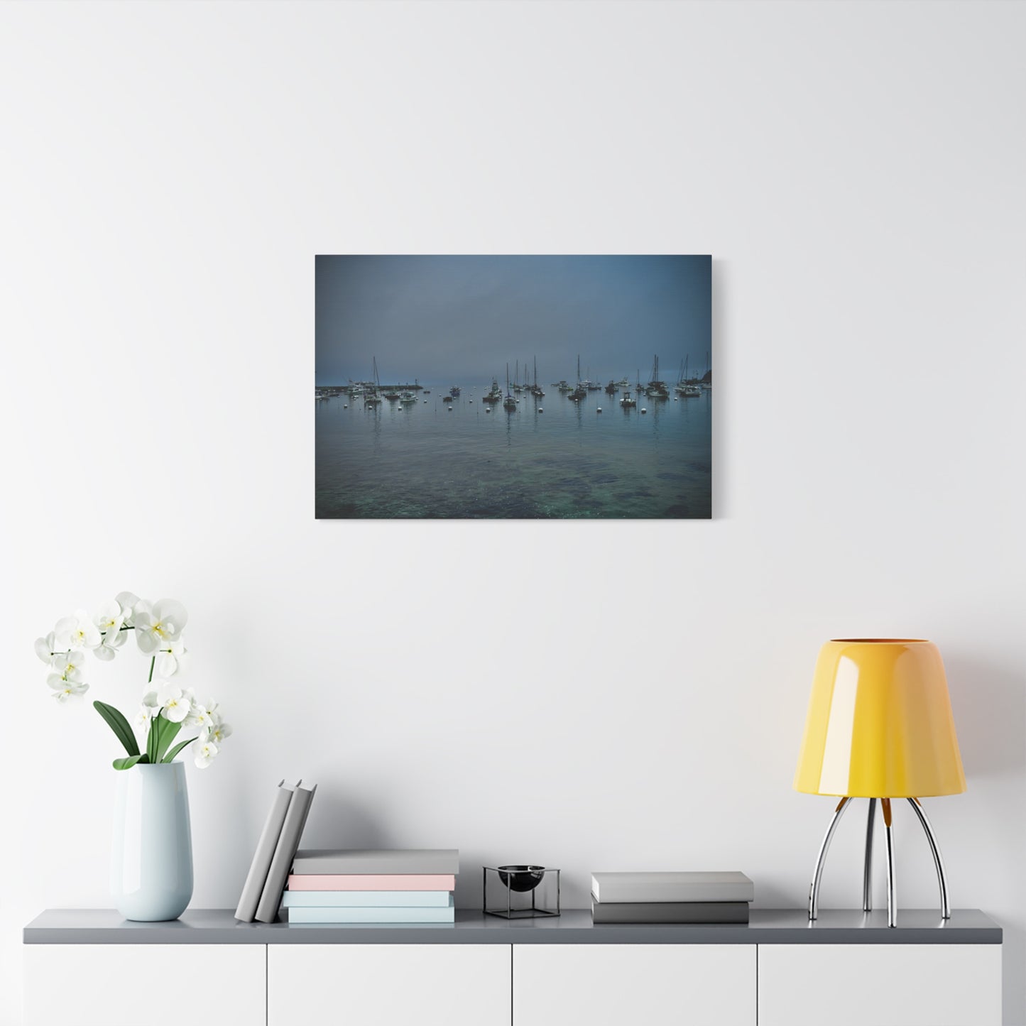 Catalina Island Harbor Canvas Print | Serene Coastal Photography Wall Art