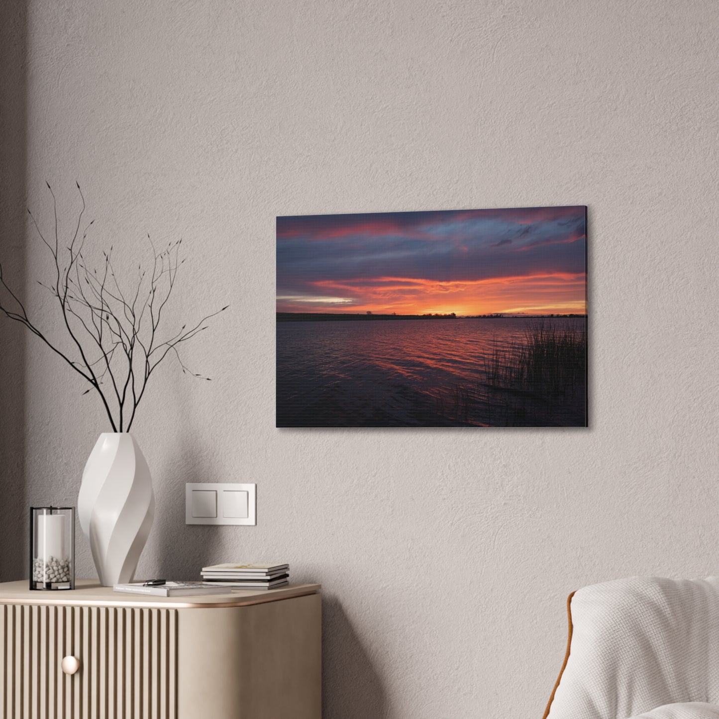 Vermilion Delta Skies – Sherman Island Sunrise