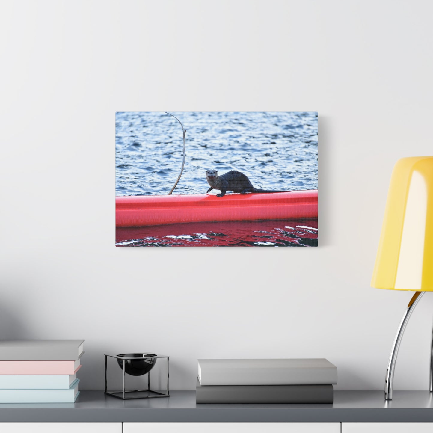 North American River Otter Canvas Print | Wildlife Wall Art | Nature Photography