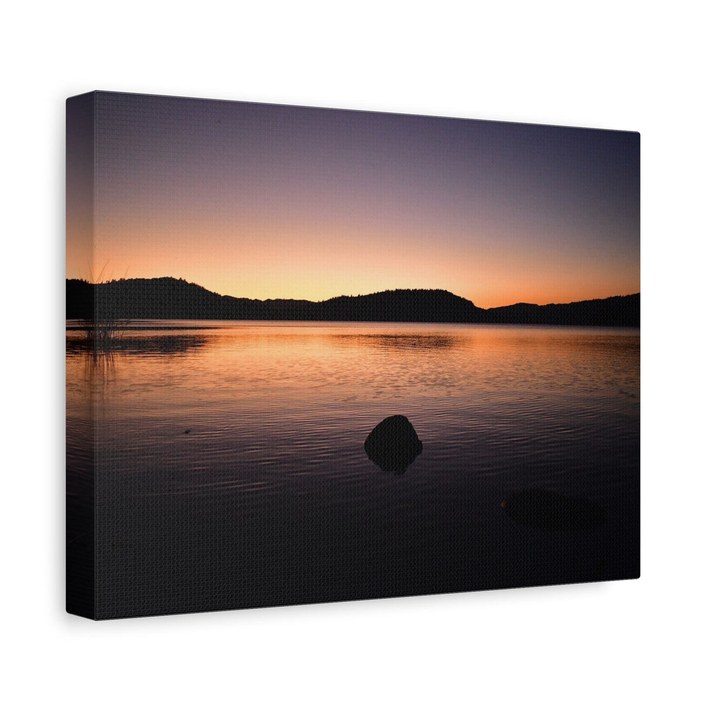 Sunset Over Lake Hennessy Canvas Print | Wall Art from Napa Valley, California