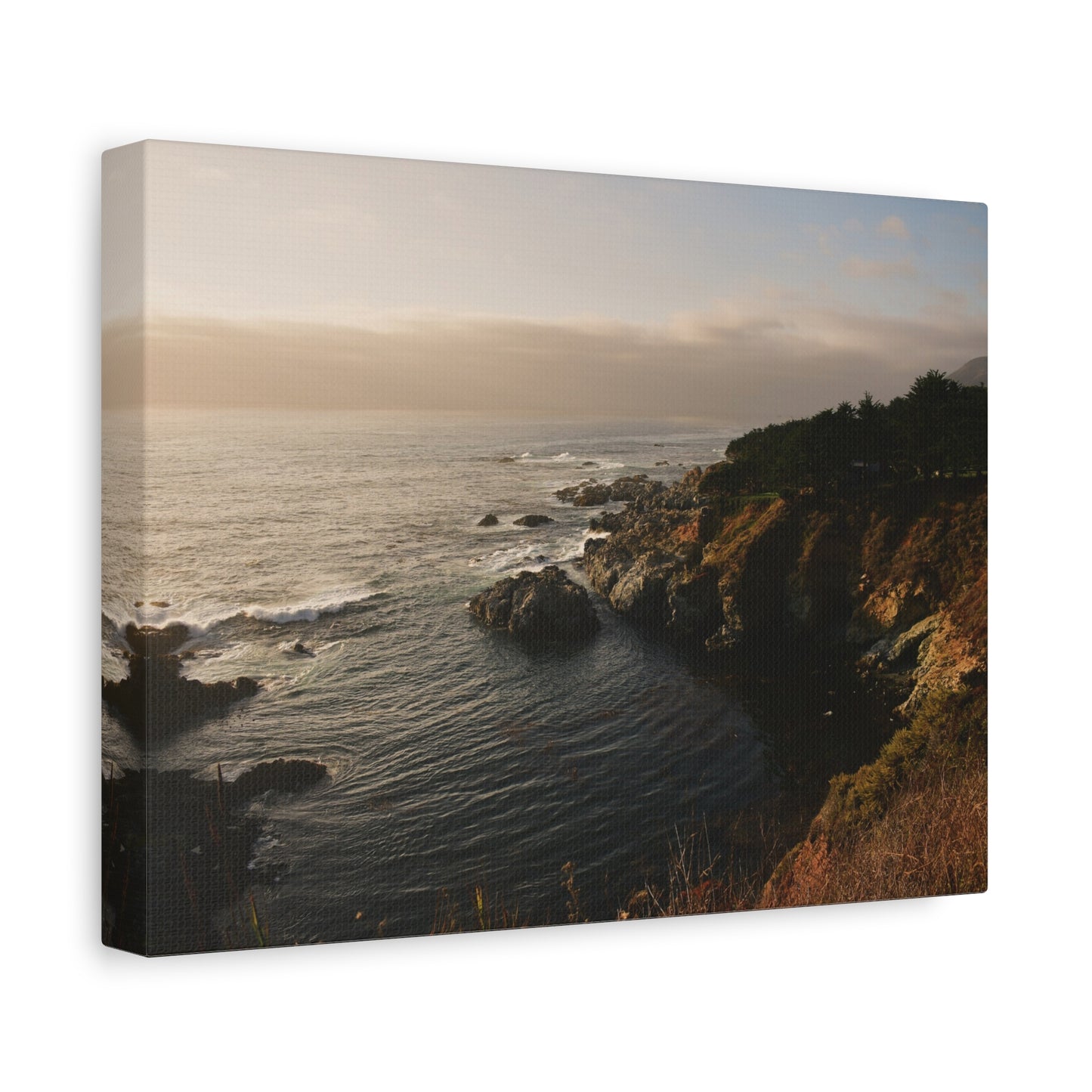 Vibrant Coastal Beauty at Big Sur, California - Canvas Print | Nature-Inspired Art for Your Home