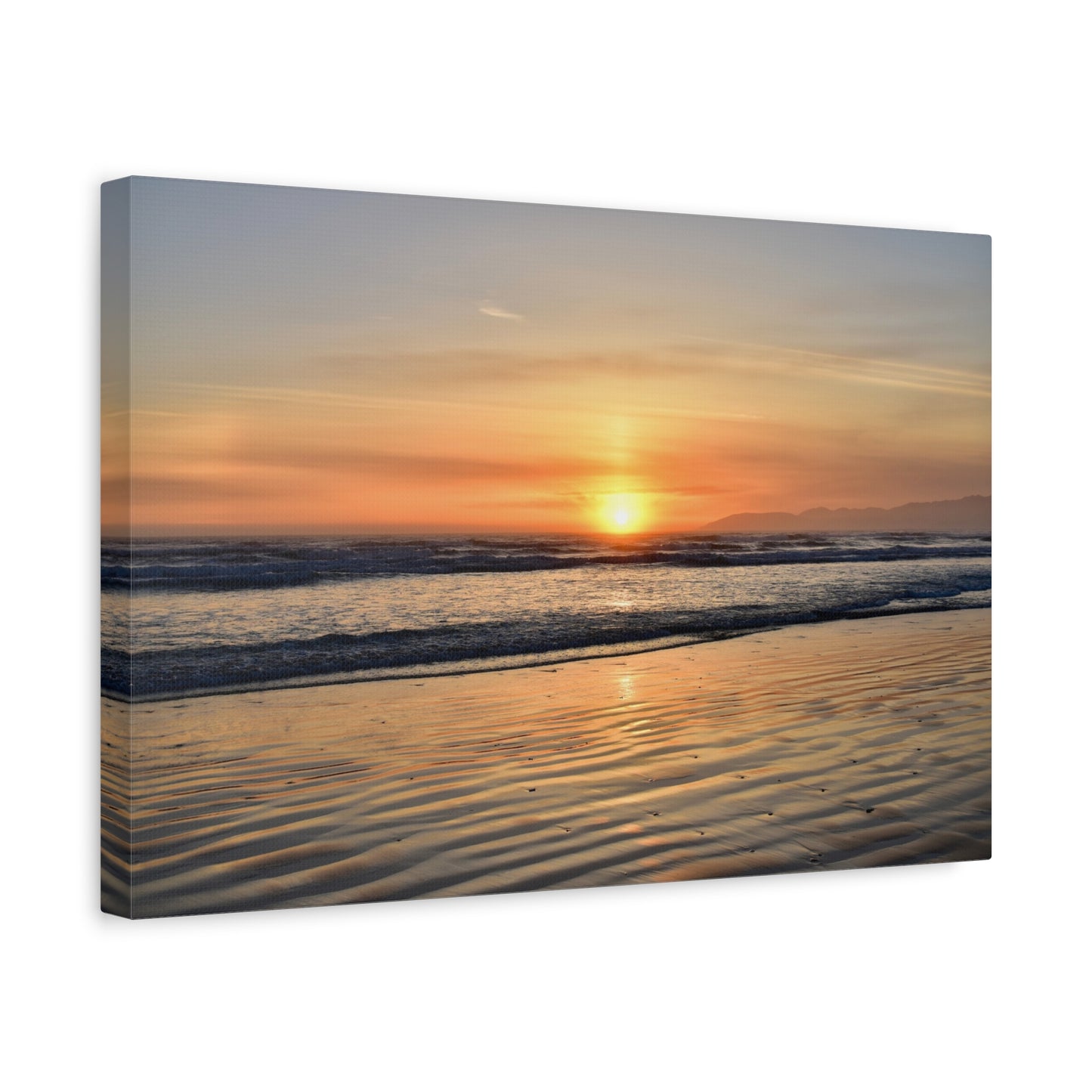 Enchanting Oceano Sunset - Canvas Print | Captivating Coastal Wall Art