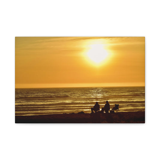 Golden Sunset at Pismo Beach Canvas Print
