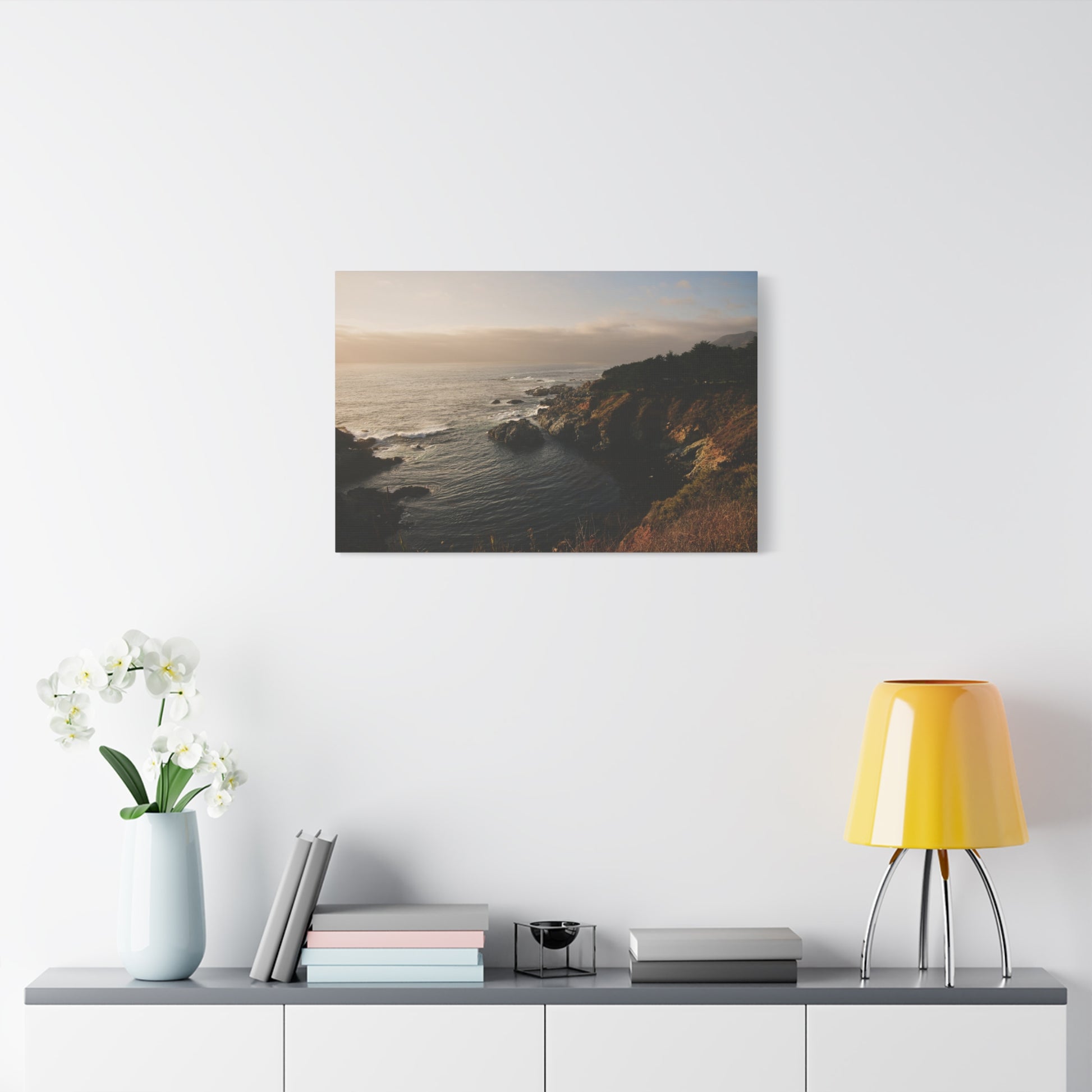 Big Sur coastal cliff canvas print from California Central Coast, original photography by Keith Cutrone