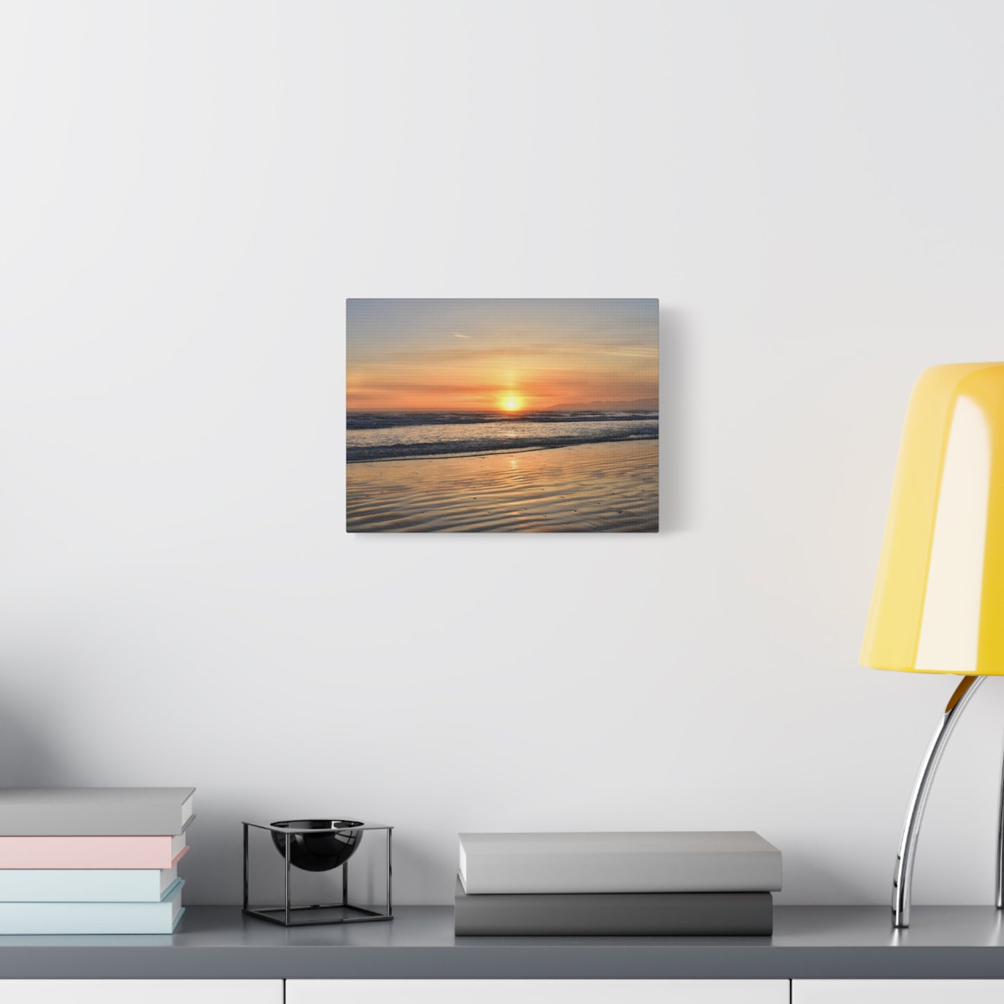 Enchanting Oceano Sunset - Canvas Print | Captivating Coastal Wall Art