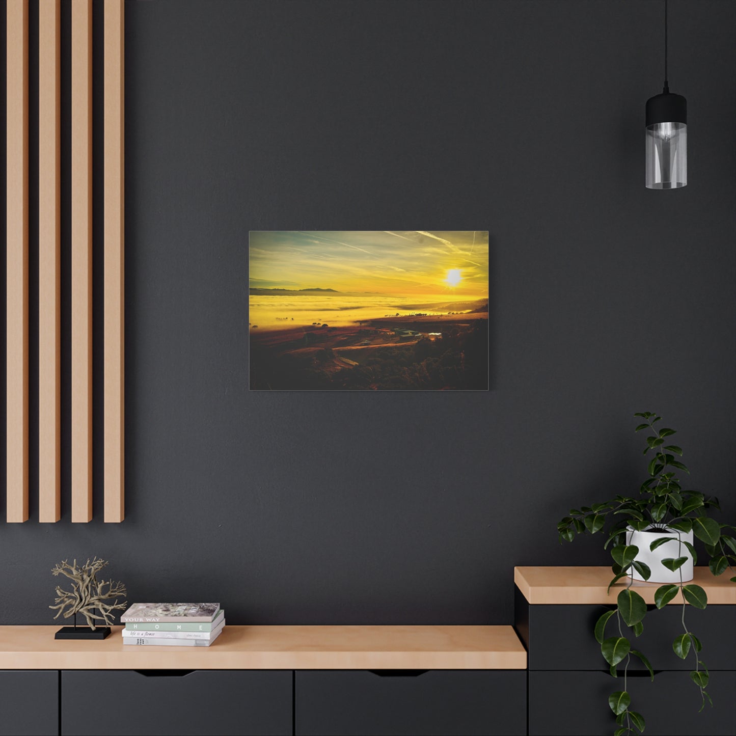 Golden Sunrise Over Carmel Valley Canvas Print - Embrace the Beauty of California's Central Coast