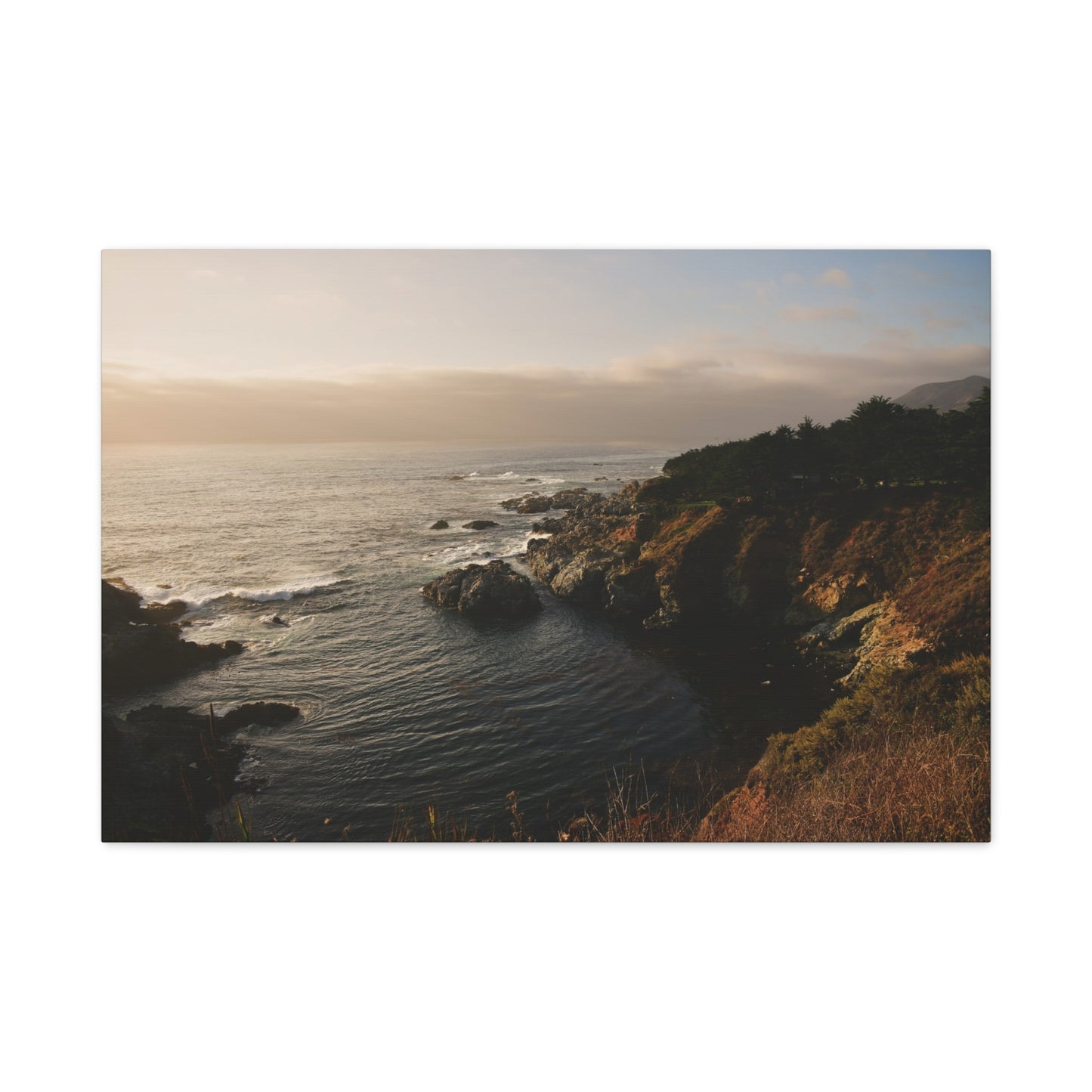 Vibrant Coastal Beauty at Big Sur, California - Canvas Print | Nature-Inspired Art for Your Home